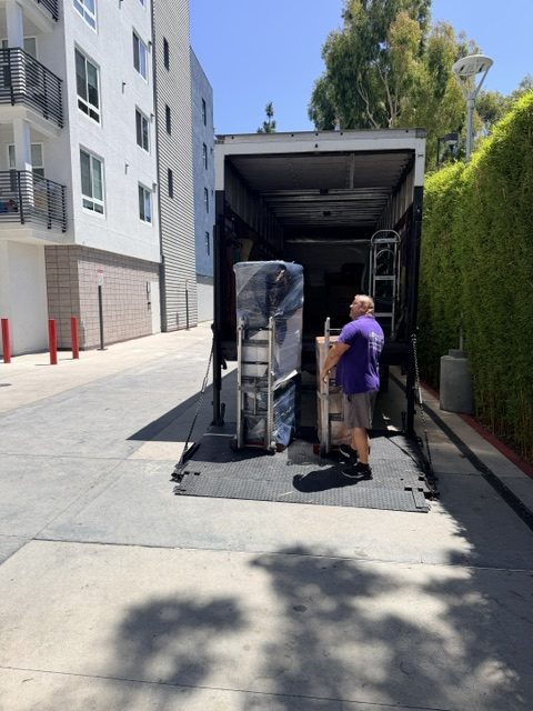 Twilight Movers professional moving truck with wardrobe boxes ready for a local move